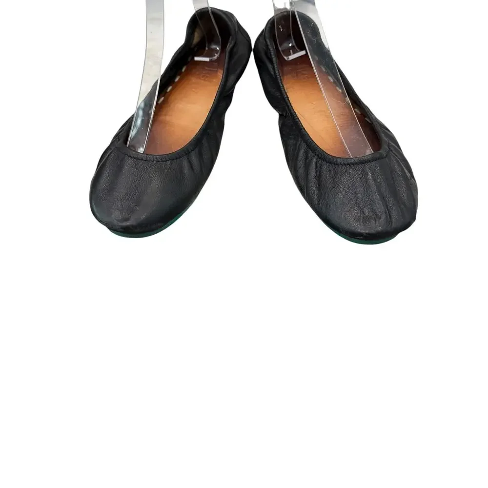 Tieks Matte Black Italian Leather Ballet Flats Women’s Size 7